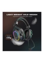 FIFINE AmpliGame H6 USB Headset for PC Gaming with RGB, In-line Controls of 7.1 Surround Sound, EQ modes Volume & Mute — view 2