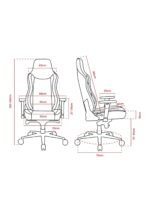 Arozzi Vernazzo Soft PU Leather Ergonomic Office and Gaming Chair with High Backrest Recliner Swivel Tilt Rocker Adjustable Height and Adjustable Lumbar and Neck Support - Red — view 4