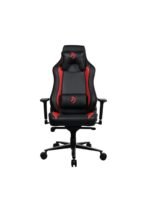 Arozzi Vernazzo Soft PU Leather Ergonomic Office and Gaming Chair with High Backrest Recliner Swivel Tilt Rocker Adjustable Height and Adjustable Lumbar and Neck Support - Red