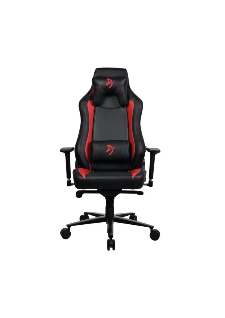 Arozzi Vernazzo Soft PU Leather Ergonomic Office and Gaming Chair with High Backrest Recliner Swivel Tilt Rocker Adjustable Height and Adjustable Lumbar and Neck Support - Red