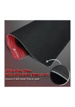 ATTACK SHARK CM02 Gaming Mouse Pad Esports Speed Large Mouse mats for Desk Waterproof Surface Stitched Edges and Anti-Slip Rubber Base Size XL Laminate 17.72" x 15.75" x 0.16" Black/Red — view 4